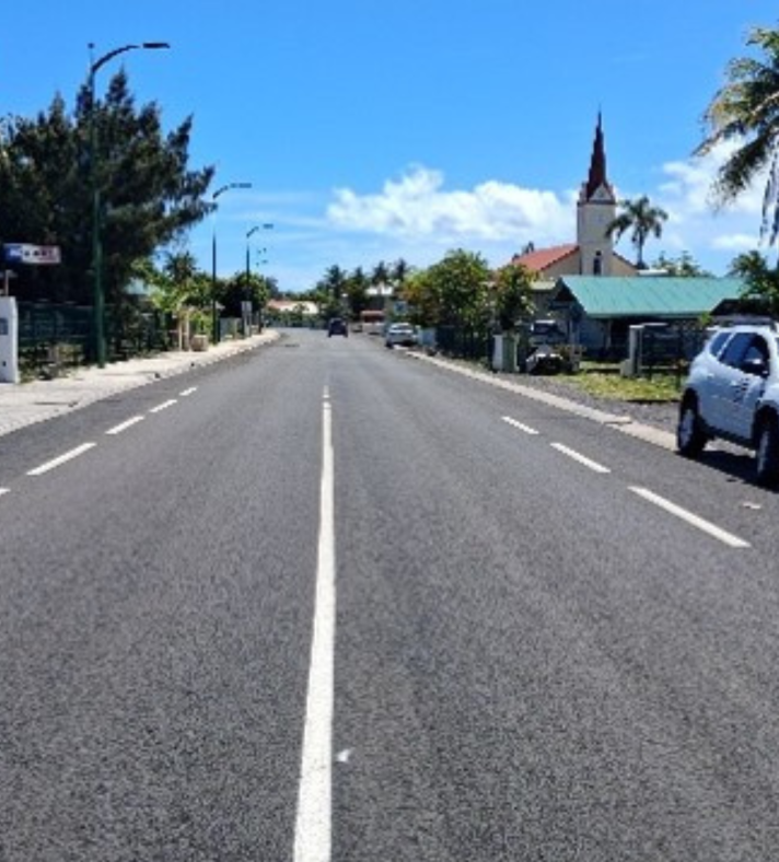Achèvement des travaux d’aménagement et de bitumage à Uturoa (Raiatea)
