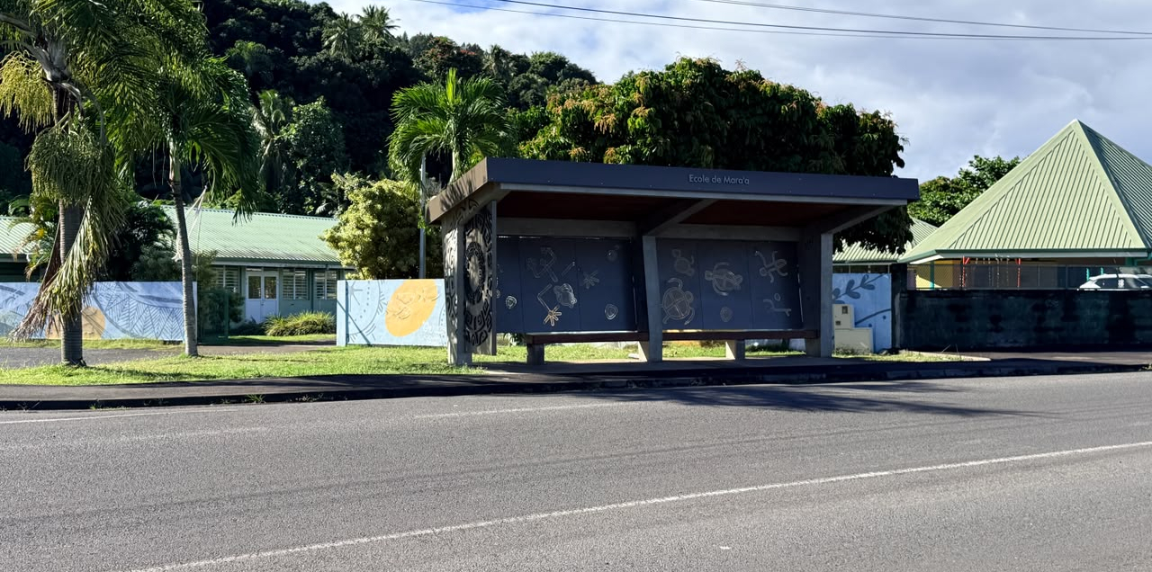 20 nouveaux abris de bus déployés autour de Tahiti