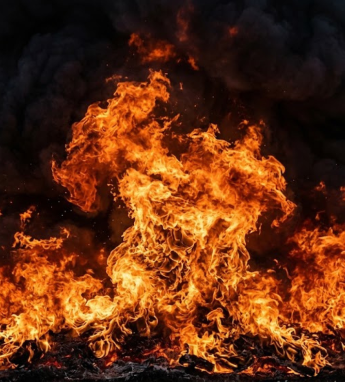 Incendie à Motu Uta