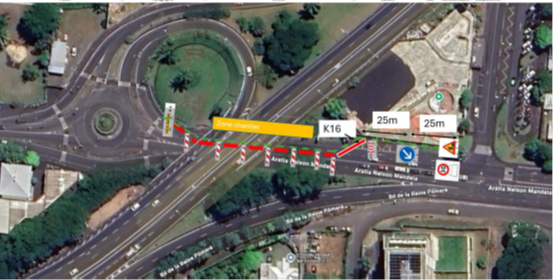 Infos travaux à Faa’a : aménagement des talus sous le pont de l’Uranie
