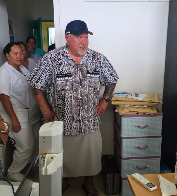 À Uturoa, le Président à l’écoute des soignants